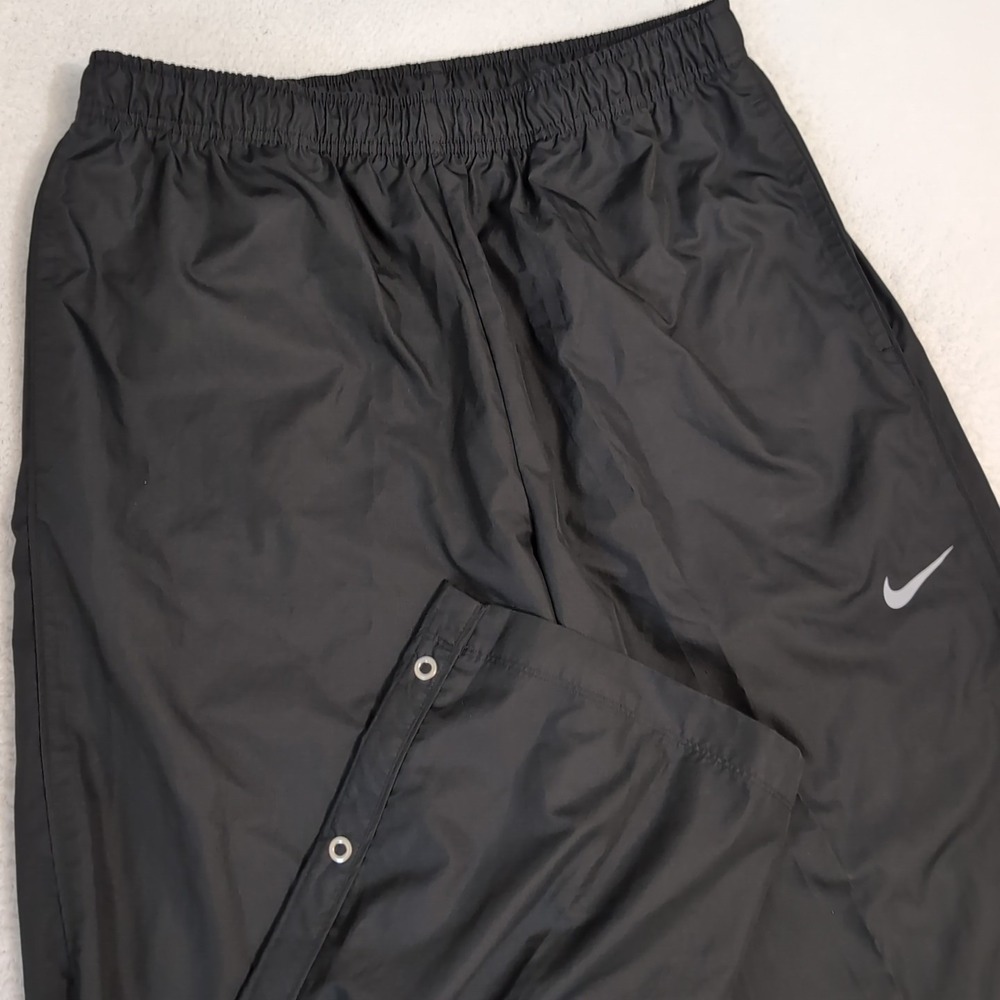 NEW Nike Golf Relaxed Fit Men's L 31"x32" Waterproof Pants Track Rip Stop Black‎